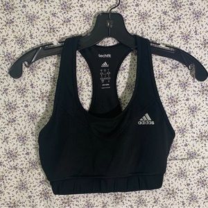 Adidas black climalite techfit sportsbra sports bra sport bra  racerback